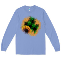 Colony Blue sunflower christmas patch Long Sleeve Tee - JahusDesignShop