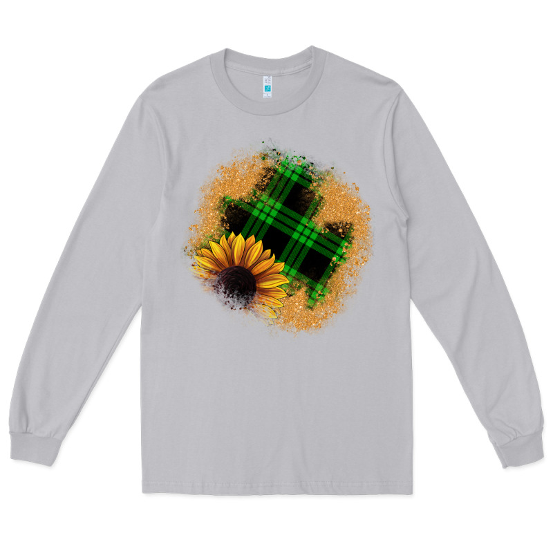 Sunflower Christmas Patch Long Sleeve Tee by JahusDesignShop | Teevron