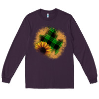 Plum sunflower christmas patch Long Sleeve Tee - JahusDesignShop