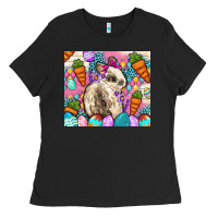 Black Easter Bunny tumbler Easter Day Ladies Tee - Neo Western