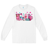 White lash hustler with eyelashes coffee cups Long Sleeve Tee - NancyCooperArtShop