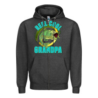 Charcoal Heather reel cool grandpa Zipper Hoodie - Jasminsmagicworld