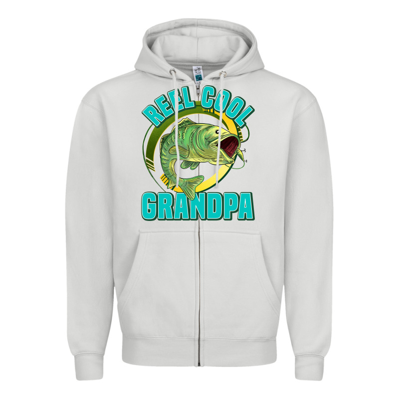 Reel Cool Grandpa Zipper Hoodie by Jasminsmagicworld | Teevron