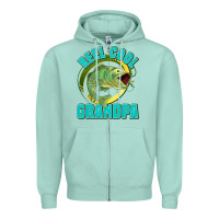 Seafoam reel cool grandpa Zipper Hoodie - Jasminsmagicworld