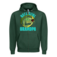 Sports Green reel cool grandpa Zipper Hoodie - Jasminsmagicworld