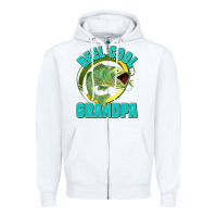 White reel cool grandpa Zipper Hoodie - Jasminsmagicworld
