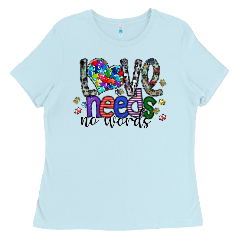 Love Need No Words Ladies Tee by SublimationCraftShop | Teevron