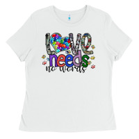 White love need no words Ladies Tee - SublimationCraftShop