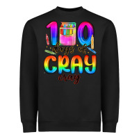 Black 100 days of cray cray Heavyweight Sweatshirt - MaliasSmallBusiness