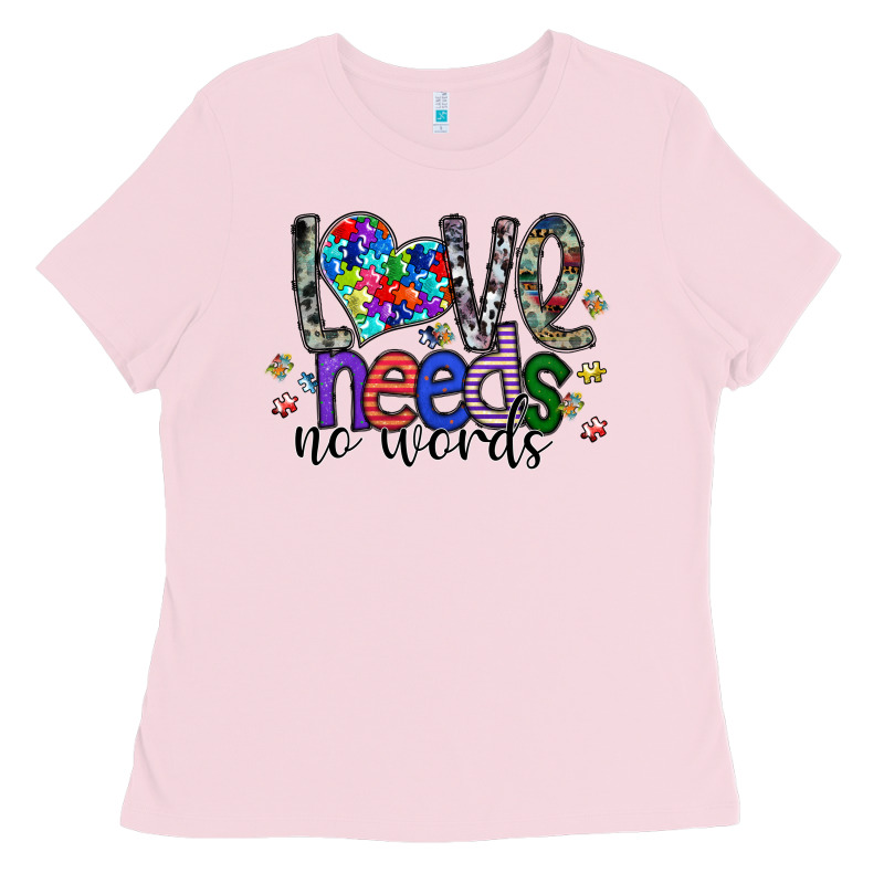 Love Need No Words Ladies Tee by SublimationCraftShop | Teevron