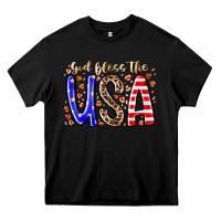 Black god bless the usa Heavy Core Tee - RacoonDesign
