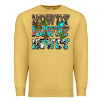 Antique Gold Western Howdy Howdy Howdy Premium Sweatshirt - HowdyJamesFarm