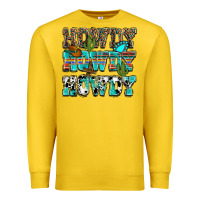 Lemon Western Howdy Howdy Howdy Premium Sweatshirt - HowdyJamesFarm