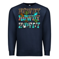 Navy Western Howdy Howdy Howdy Premium Sweatshirt - HowdyJamesFarm