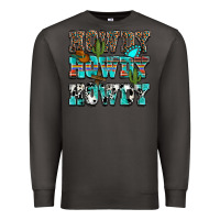 Smoke Western Howdy Howdy Howdy Premium Sweatshirt - HowdyJamesFarm