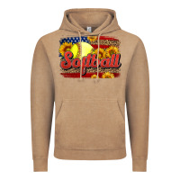 Vintage Coffee Western American Flag Softball Vintage Hoodie - LillyAllenDesigns