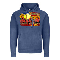 Vintage Denim Western American Flag Softball Vintage Hoodie - LillyAllenDesigns