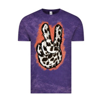 Cloud Purple Dalmatians Skin Peace Sign Vintage Tee - Jasminsmagicworld