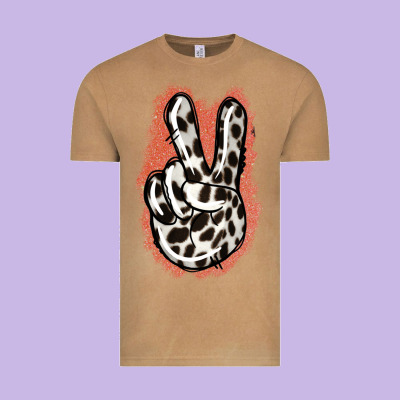 Dalmatians Skin Peace Sign Vintage Tee Designed By Jasminsmagicworld