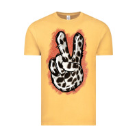 Vintage Mustard Dalmatians Skin Peace Sign Vintage Tee - Jasminsmagicworld