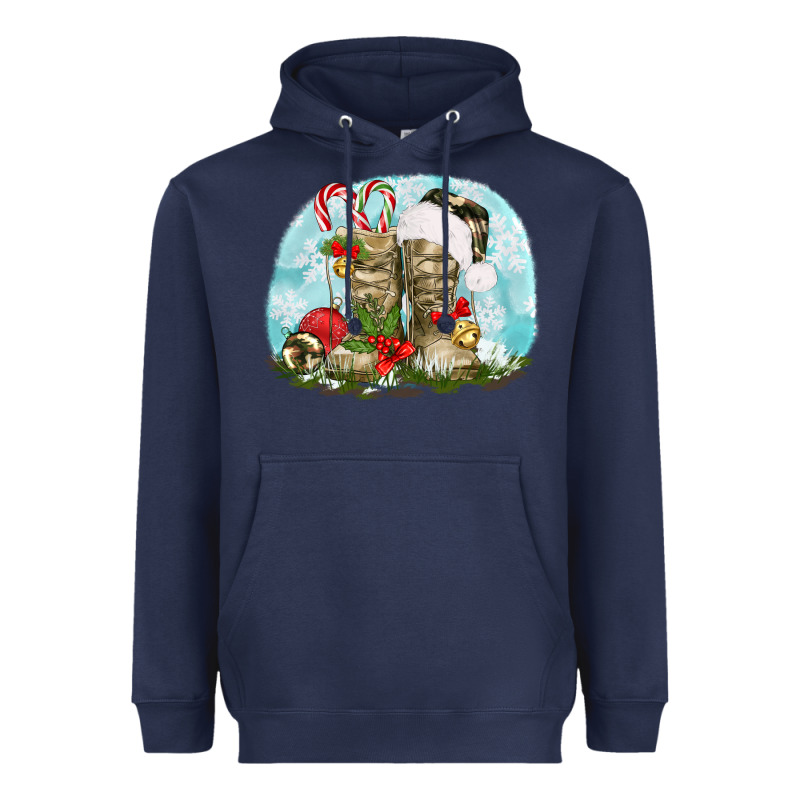 Army Boots Christmas Heavyweight Hoodie by texasbilliewilder | Teevron