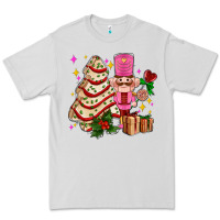 Dove Grey christmas tree cake and nutcracker with gifts ado Premium Tee - AdoDesignShop