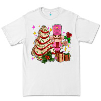 White christmas tree cake and nutcracker with gifts ado Premium Tee - AdoDesignShop