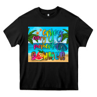 Black enjoy every moment of summer Heavy Core Tee - HRA Design Shop