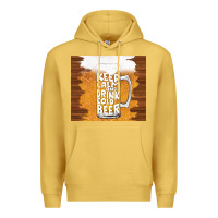 Antique Gold keep calm and drink cold beer Premium Hoodie - TumblerDesignByShophia