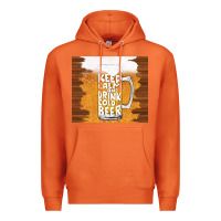 Carrot keep calm and drink cold beer Premium Hoodie - TumblerDesignByShophia