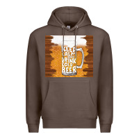 Coffee keep calm and drink cold beer Premium Hoodie - TumblerDesignByShophia