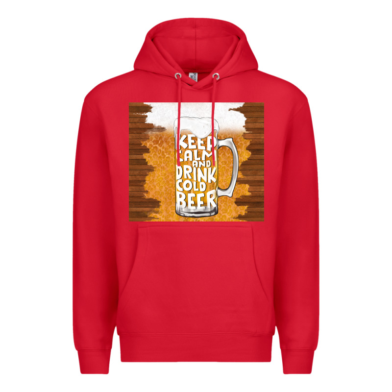 Keep Calm And Drink Cold Beer Premium Hoodie by TumblerDesignByShophia | Teevron