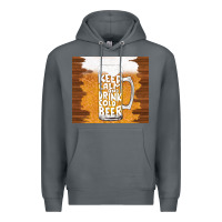 Rock keep calm and drink cold beer Premium Hoodie - TumblerDesignByShophia