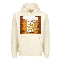 Sandshell keep calm and drink cold beer Premium Hoodie - TumblerDesignByShophia