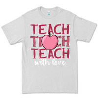 Dove Grey teach with love Premium Tee - JahusDesignShop