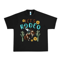 Black let's rodeo Urban Heavy Tee - MaliasSmallBusiness