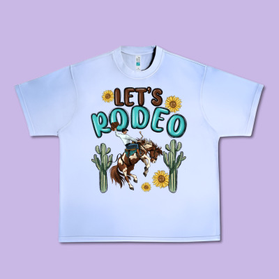 Let's Rodeo Urban Heavy Tee Designed By Maliassmallbusiness