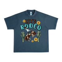 Midnight Navy let's rodeo Urban Heavy Tee - MaliasSmallBusiness
