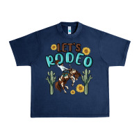 Navy let's rodeo Urban Heavy Tee - MaliasSmallBusiness