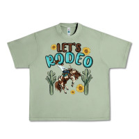 Oil Green let's rodeo Urban Heavy Tee - MaliasSmallBusiness