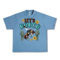 Pebble Blue let's rodeo Urban Heavy Tee - MaliasSmallBusiness