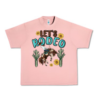 Salmon let's rodeo Urban Heavy Tee - MaliasSmallBusiness
