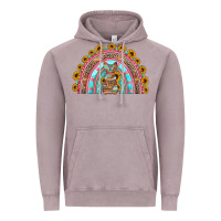 Vintage Zinc western easter rainbow Vintage Hoodie - Jasminsmagicworld