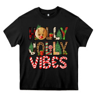 Black holly jolly vibes Heavy Core Tee - FaDigitalArtStudio