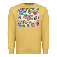 Antique Gold summer vibes with sea shells Premium Sweatshirt - TumblerDesignByShophia