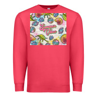 Cardinal summer vibes with sea shells Premium Sweatshirt - TumblerDesignByShophia