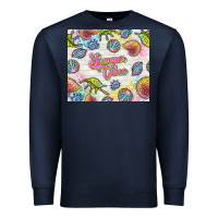 Navy summer vibes with sea shells Premium Sweatshirt - TumblerDesignByShophia