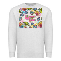 Oatmeal Heather summer vibes with sea shells Premium Sweatshirt - TumblerDesignByShophia