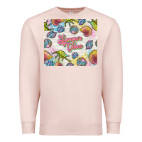 Pale Pink summer vibes with sea shells Premium Sweatshirt - TumblerDesignByShophia