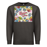 Smoke summer vibes with sea shells Premium Sweatshirt - TumblerDesignByShophia
